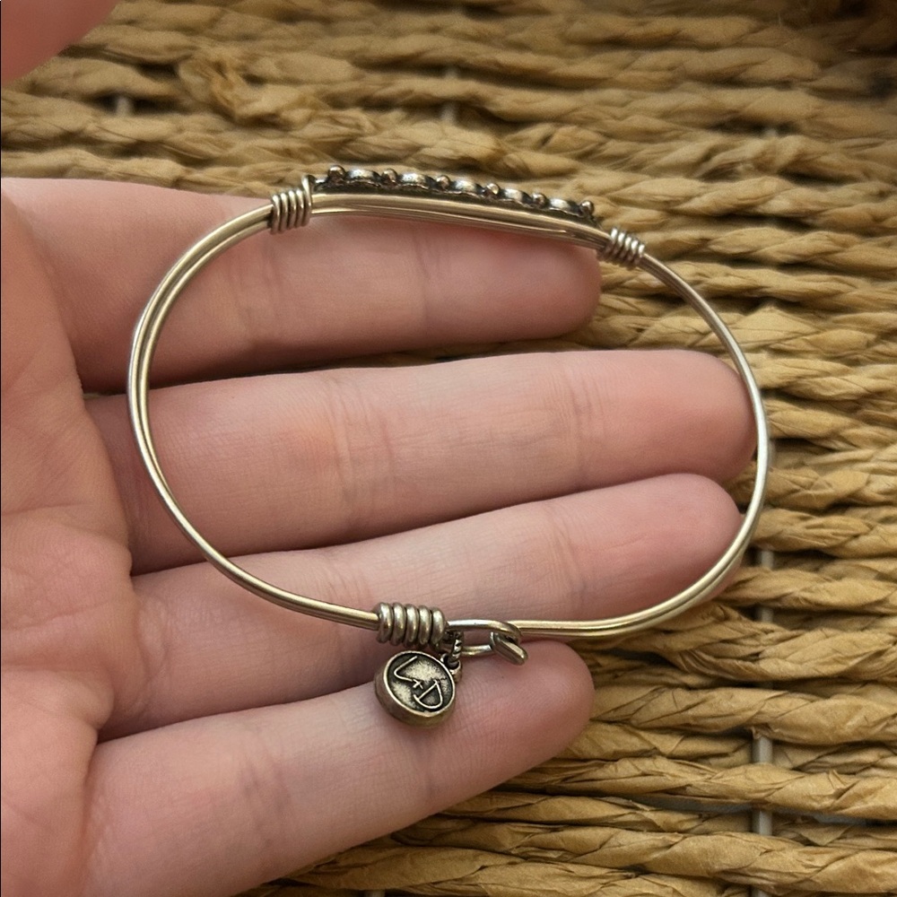 Luca + Danni January Starlight Birthstone Bangle Bracelet featuring Swarovski - Picture 3 of 3
